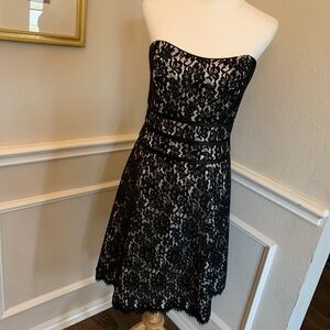 ABS by Allen Schwartz Strapless Lace Dress Size 4